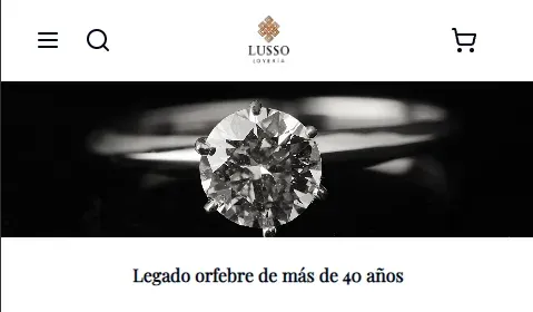 Captura de pantalla de Lusso Joyería